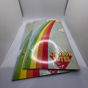Vintage 1980’s Rainbow Notes Stationery Folder